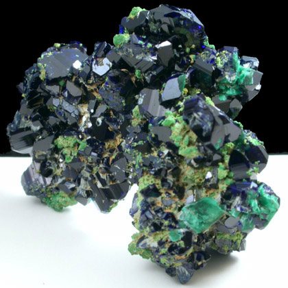 Azurite and Malachite from Tsumeb Mine, Otavi-Bergland District, Oshikoto, Namibia