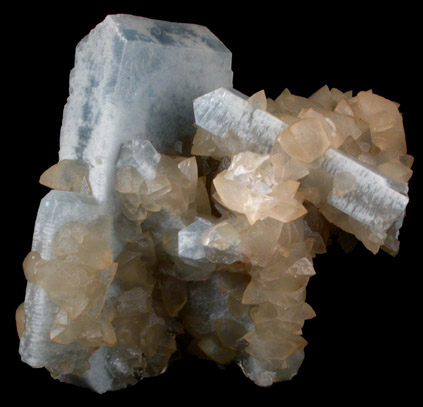 Celestine with Calcite from Holloway Quarry, Newport, Monroe County, Michigan