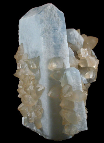 Celestine with Calcite from Holloway Quarry, Newport, Monroe County, Michigan