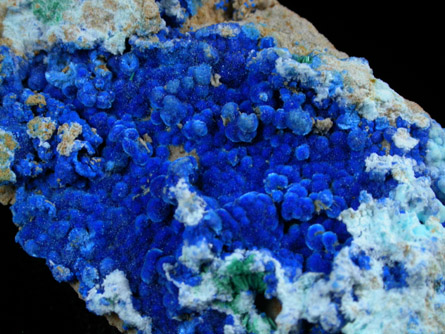 Cyanotrichite with Chalcoalumite from Grandview Mine, Coconino County, Arizona