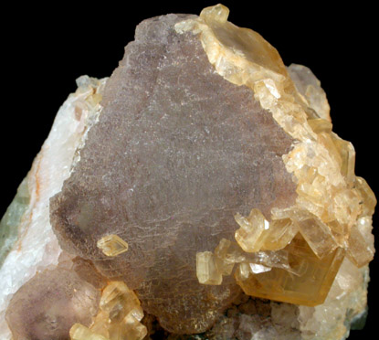 Fluorite with Barite from Rock Candy Mine, Grand Forks, British Columbia, Canada