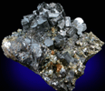 Bournonite on Pyrite from Cavnic Mine (Kapnikbanya), Maramures, Romania