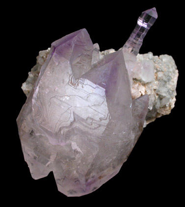 Quartz var. Amethyst Scepter from Tafelkop, Goboboseb Mountains, 27 km west of Brandberg Mountain, Erongo region, Namibia