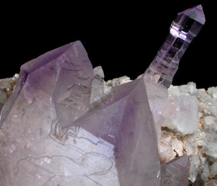 Quartz var. Amethyst Scepter from Tafelkop, Goboboseb Mountains, 27 km west of Brandberg Mountain, Erongo region, Namibia