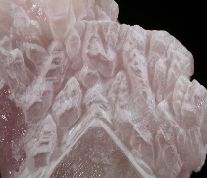 Quartz var. Rose Quartz Crystals on Milky Quartz from Lavra da Ilha, Taquaral, Jequitinhonha River, Minas Gerais, Brazil