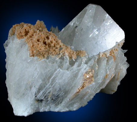 Topaz on Albite with Hydroxyl-herderite from Limoeiro Mine, Virgem de Lapa, Minas Gerais, Brazil