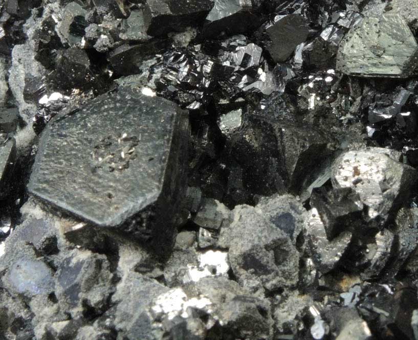 Tetrahedrite, Sphalerite, Pyrite from Herja Mine, Baia Mare, Maramures, Romania