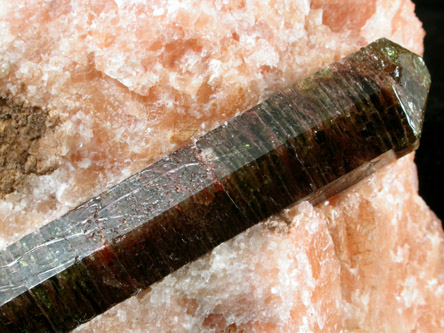 Fluorapatite in Calcite from Yates Mine, Otter Lake, Pontiac County, Qubec, Canada