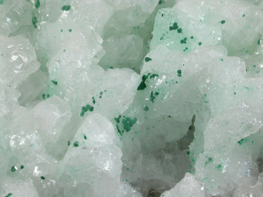 Calcite with Malachite from Concepcin del Oro, Zacatecas, Mexico