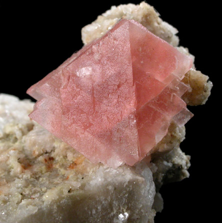 Fluorite (pink) from Tour Noir, Argentiere, Haute-Savoie, France