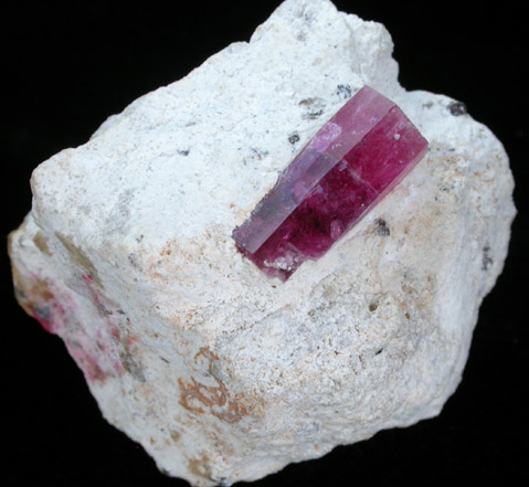 Beryl var. Red Beryl (Bixbite) from Violet Claims, Wah Wah Mountains, Beaver County, Utah