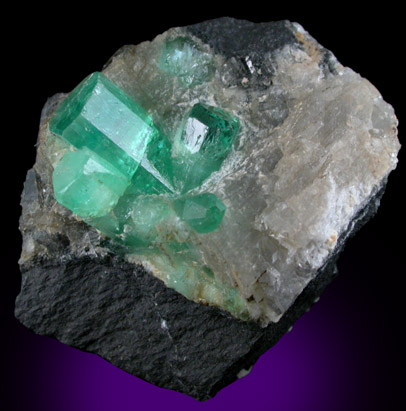 Beryl var. Emerald from Muzo Mine, Vasquez-Yacopi District, Colombia