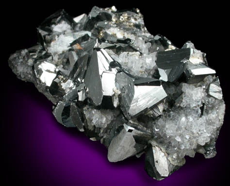 Tetrahedrite with Quartz from Huallanca District, Huanuco Department, Peru