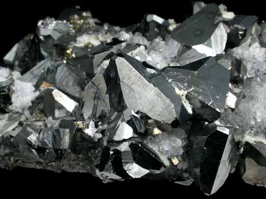 Tetrahedrite with Quartz from Huallanca District, Huanuco Department, Peru