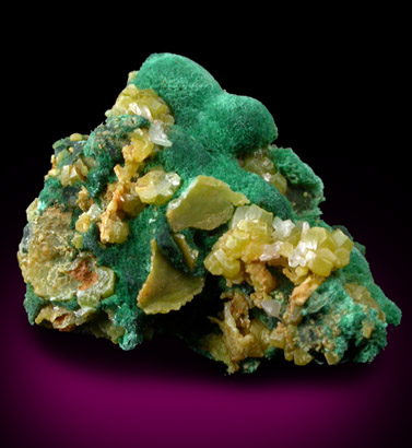 Malachite, Pyromorphite, Cerussite from Brown's Prospect, Rum Jungle, 61 km south of Darwin, Northern Territory, Australia
