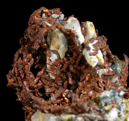 Copper (crystallized) from Creegbrawse Mine, Gwennap, Cornwall, England