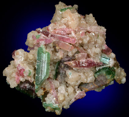 Elbaite Tourmaline with Wardite from Pirineus Mine, Itinga, Minas Gerais, Brazil