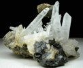 Chalcopyrite on Quartz from Huanzala Mine, Huallanca District, Huanuco Department, Peru