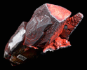 Hematite on Calcite from Faraday Mine, Bancroft, Ontario, Canada