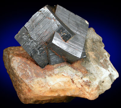 Pyrite with Goethite surface alteration from Grants Pass, Josephine County, Oregon