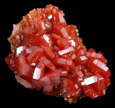 Vanadinite from Mibladen, Haute Moulouya Basin, Zeida-Aouli-Mibladen belt, Midelt Province, Morocco