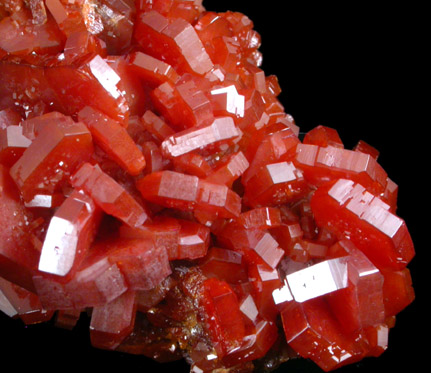 Vanadinite from Mibladen, Haute Moulouya Basin, Zeida-Aouli-Mibladen belt, Midelt Province, Morocco