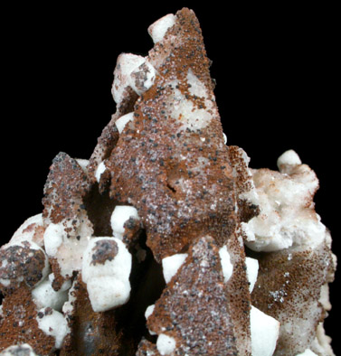 Quartz pseudomorphs after Calcite and Fluorite from Black Knife Mine, Cuchillo Negro District, Sierra County, New Mexico