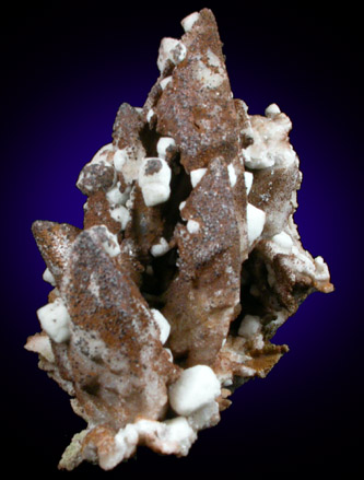 Quartz pseudomorphs after Calcite and Fluorite from Black Knife Mine, Cuchillo Negro District, Sierra County, New Mexico