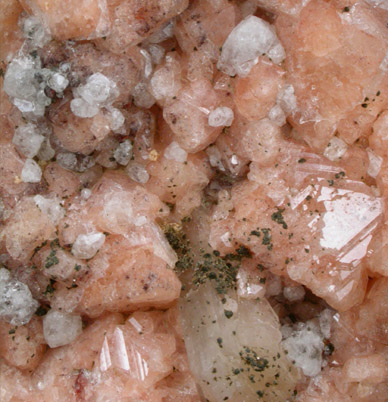 Gmelinite with Analcime, Stilbite, Pyrite from Prospect Park Quarry, Prospect Park, Passaic County, New Jersey