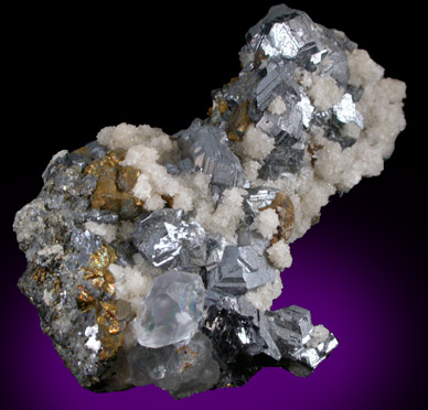 Fluorite, Galena, Calcite, Sphalerite from Naica District, Saucillo, Chihuahua, Mexico