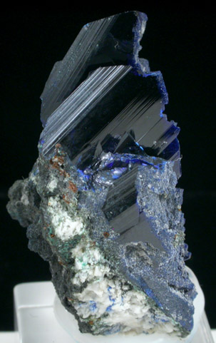 Azurite with Cerussite from Tsumeb Mine, Otavi-Bergland District, Oshikoto, Namibia