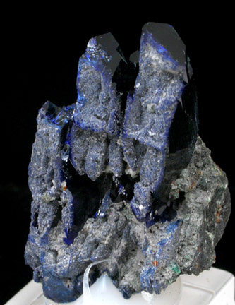 Azurite with Cerussite from Tsumeb Mine, Otavi-Bergland District, Oshikoto, Namibia