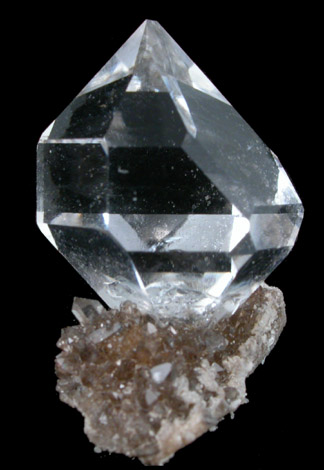 Quartz var. Dauphiné-twinned Herkimer Diamond from Middleville, Herkimer County, New York