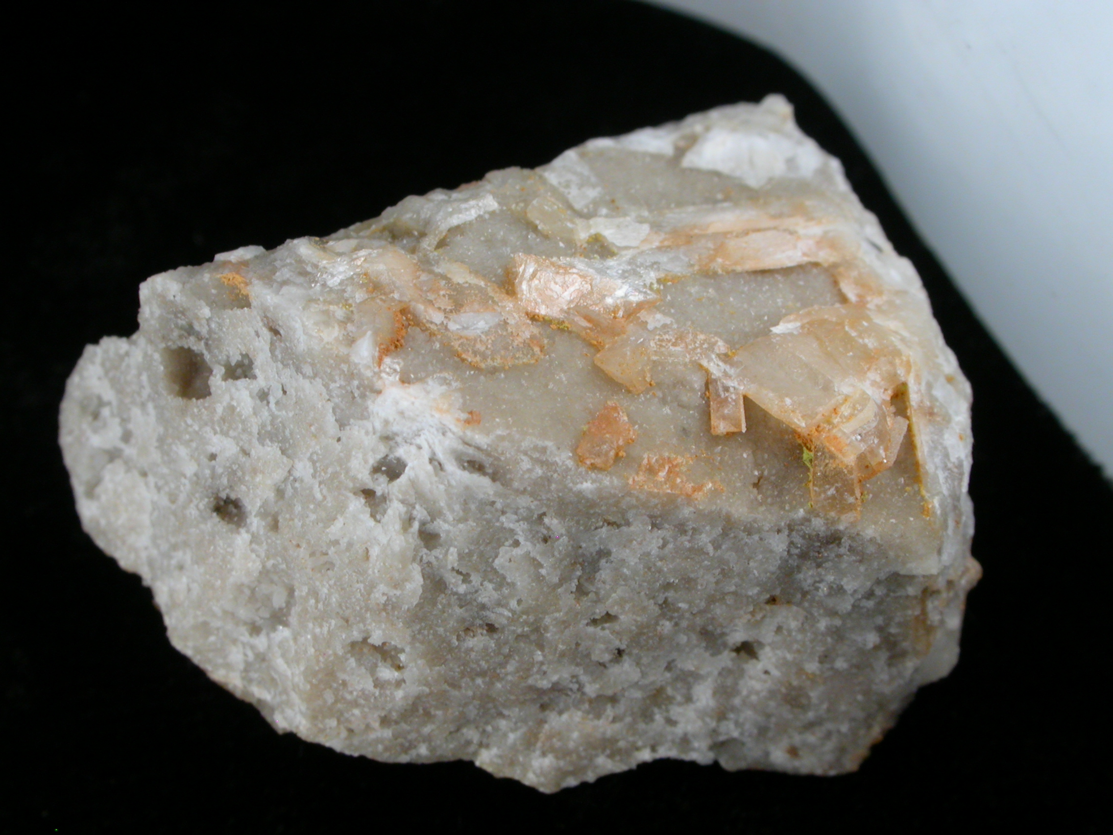 Walfordite, Tellurite, Jarosite from Wendy Open Pit, Tambo Mine, El Indio, Coquimbo, Chile (Type Locality for Walfordite)