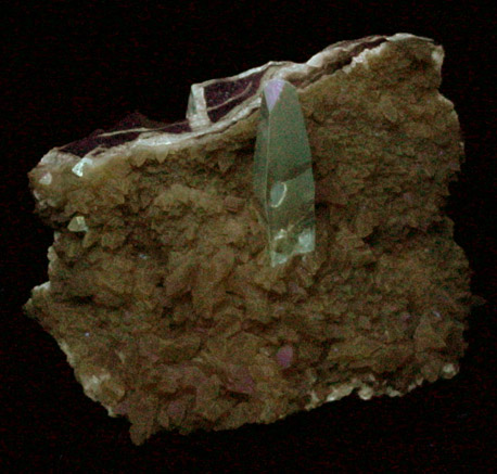 Barite on Calcite from Elk Creek, near Elm Springs, Meade County, South Dakota