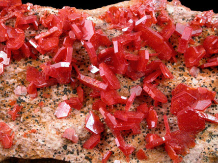 Vanadinite from Mibladen, Haute Moulouya Basin, Zeida-Aouli-Mibladen belt, Midelt Province, Morocco