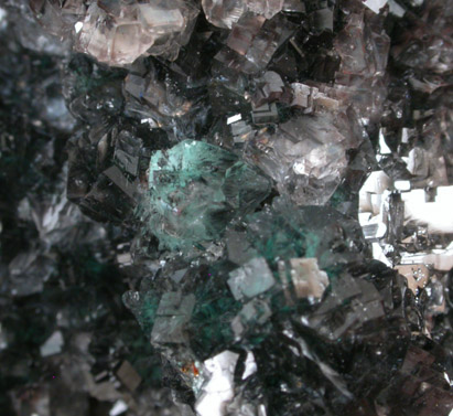 Plattnerite, Hemimorphite, Aurichalcite from Mina Ojuela, Mapimi, Durango, Mexico