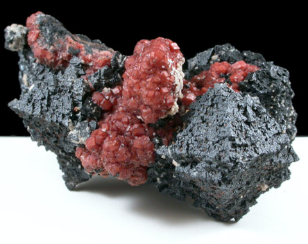 Hausmannite and Rhodochrosite from N'Chwaning Mine, Kalahari Manganese Field, Northern Cape Province, South Africa