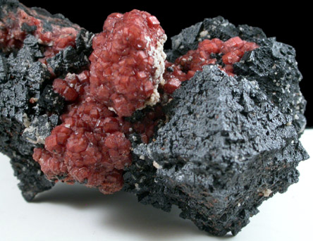 Hausmannite and Rhodochrosite from N'Chwaning Mine, Kalahari Manganese Field, Northern Cape Province, South Africa