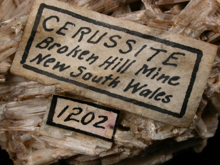 Cerussite from Broken Hill, New South Wales, Australia