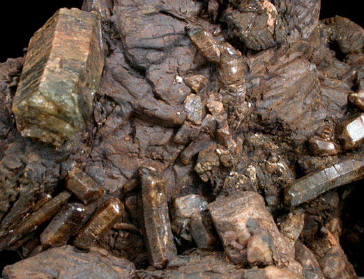 Fluorapatite, Magnetite, Feldspar, Biotite var. Lepidomelane from Princess Sodalite Mine, Bancroft, Ontario, Canada