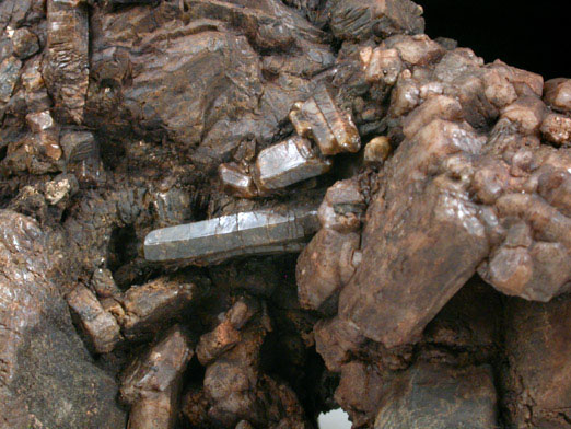 Fluorapatite, Magnetite, Feldspar, Biotite var. Lepidomelane from Princess Sodalite Mine, Bancroft, Ontario, Canada