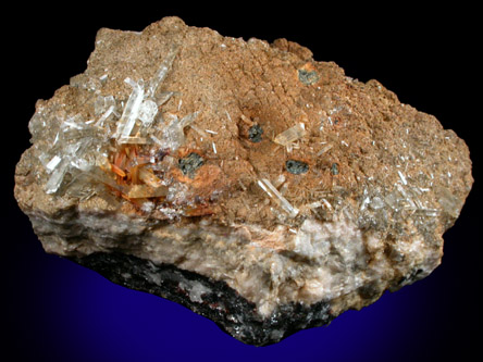 Barite, Fluorite, Sphalerite, Quartz, Pyrite from Prbram, Central Bohemia, Czech Republic