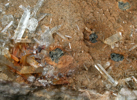 Barite, Fluorite, Sphalerite, Quartz, Pyrite from Prbram, Central Bohemia, Czech Republic