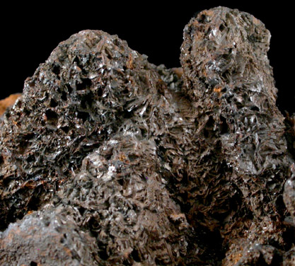 Goethite pseudomorph after Siderite pseudomorph after Barite from Flushimere Mine, Newbiggin Common, Teesdale, England