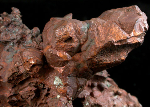 Copper (crystallized) from Kearsarge Mine, Keweenaw Peninsula Copper District, Houghton County, Michigan