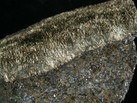 Millerite from Thompson Open Pit Mine, Manitoba, Canada