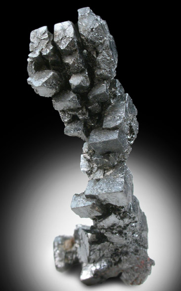 Acanthite pseudomorphs after Argentite from Freiberg, Saxony, Germany