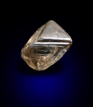 Diamond (0.80 carat brown octahedral crystal) from Northern Province, South Africa