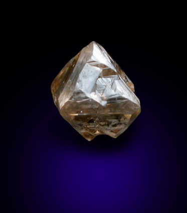 Diamond (0.69 carat brown octahedral crystal) from Northern Province, South Africa